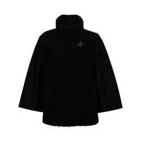 Jachete MIX MATERIALS CAPEWITH HOOK Femei