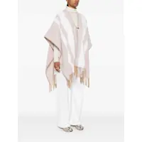 Imbracaminte Dama pagina 594 - Poncho Fay TWO-TONE PONCHO WITH HOOK Beige Femei (BM 15614081) - B-mall.ro