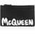 Alexander McQueen Leather Coin Holder With Logo Black