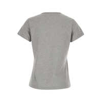 Tricouri 'Turbato' Grey T-Shirt With Logo On The Front Jersey Woman Femei