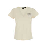 Tricouri 'Turbato' White T-Shirt With Logo On The Front Jersey Woman Femei