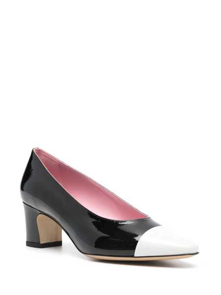 Pantofi cu toc CAREL PARIS Edith Black Pumps With Contrasting Toe In Leather Woman Black Femei (BM 15618353) 2