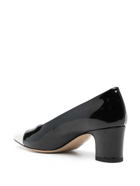 Pantofi cu toc CAREL PARIS Edith Black Pumps With Contrasting Toe In Leather Woman Black Femei (BM 15618353) 3