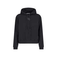 Bluze de trening Alexander Wang Puff Logo Hoodie In Structured Terry Femei