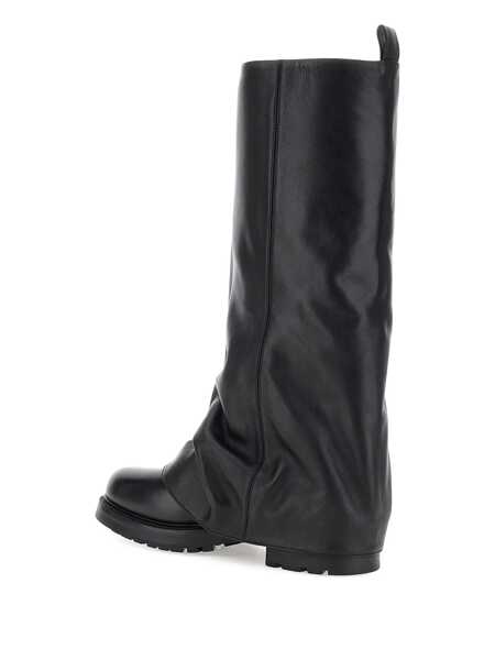 Bocanci STRATEGIA Ranger Black Leather Boots Woman Black Femei (BM 15621131) 4