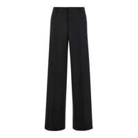Pantaloni scurti 'Lorenza' Black Pants With Belt Loops In Wool Blend Woman Femei