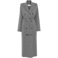 Paltoane Elisabetta Franchi Double-Breasted Knit Coat Femei