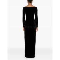 Imbracaminte Dama pagina 595 - Rochii Alessandra Rich Alessandra Rich Velvet Off The Shoulder Dress Black Femei (BM 15624233) - B-mall.ro