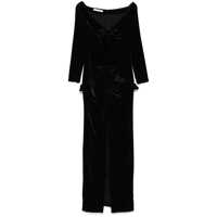 Rochii Alessandra Rich Velvet Off The Shoulder Dress Femei
