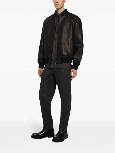 Pantaloni Dolce & Gabbana Grey High Waist Pants In Wool Man GREY Barbati (BM 15625082) 3