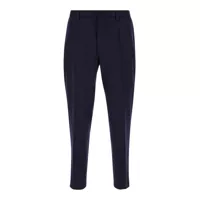 Pantaloni scurti Blue High Waist Pants In Wool Man Barbati