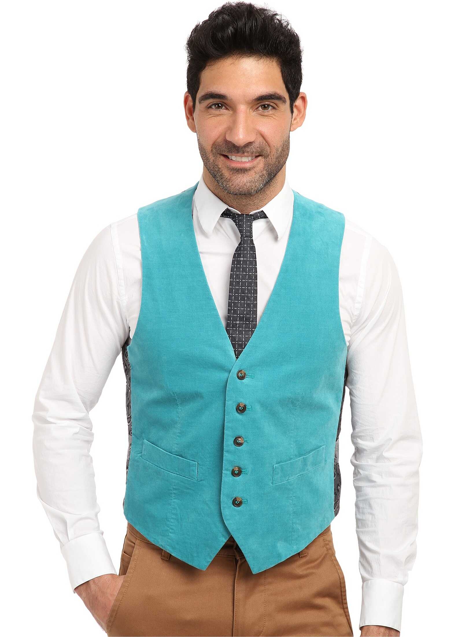 Mr.Turk Irving Vest in Turquoise* Turquoise