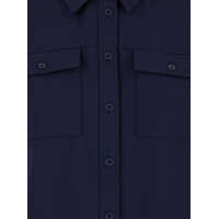 Imbracaminte Michael Kors Dama - Camasi Michael Kors Blue Shirt With Classic Collar And Epaulettes In Tech Fabric Woman BLUE Femei (BM 15627704) - B-mall.ro