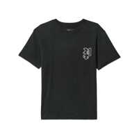 Tricouri Black Crewneck T-Shirt With Embroidered Logo On The Front In Cotton Man Barbati