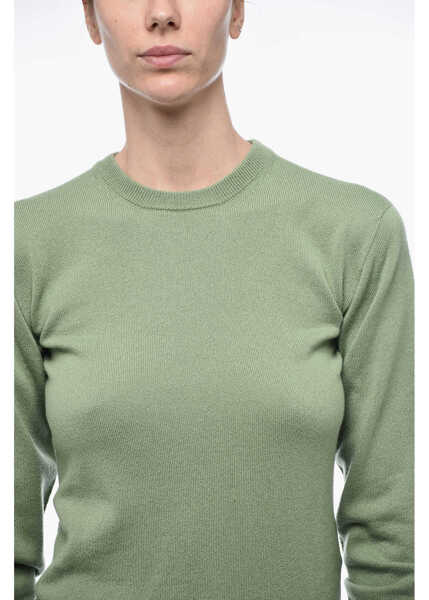 Pulovere Jil Sander Crew Neck Pure Cashmere Sweater Green Femei (BM 15634607) 3