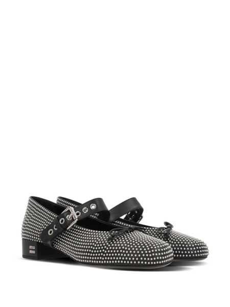 Balerini Miu Miu Miu Miu Flat Shoes Black Femei (BM 15637547) 2
