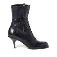 Bocanci Miu Miu Stivaletti (16-2Laced-Up Leather Stiletto Boots8) Femei