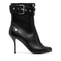 Bocanci Alexander McQueen Buckle Ankle Boots Femei