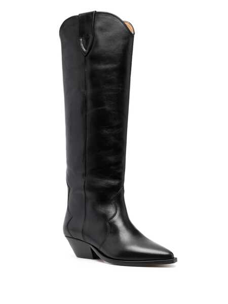 Bocanci Isabel Marant Isabel Marant Denvee Leather Boots Black Femei (BM 15640076) 2