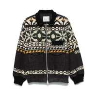 Geci Sacai Pattern Knit Jacket Barbati