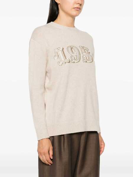 Pulovere Max Mara Max Mara Wool And Cashmere Blend Sweater Beige Femei (BM 15650066) 3