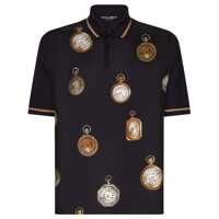 Tricouri Polo Dolce & Gabbana 'Orologi' Polo Shirt Barbati