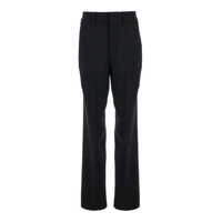 Pantaloni scurti 'Jey' Black Pants With Belt Loops In Stretch Wool Woman Femei