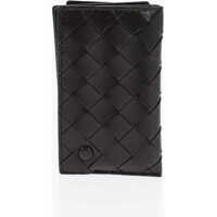 Portofele Vertical Braided Leather Wallet Femei