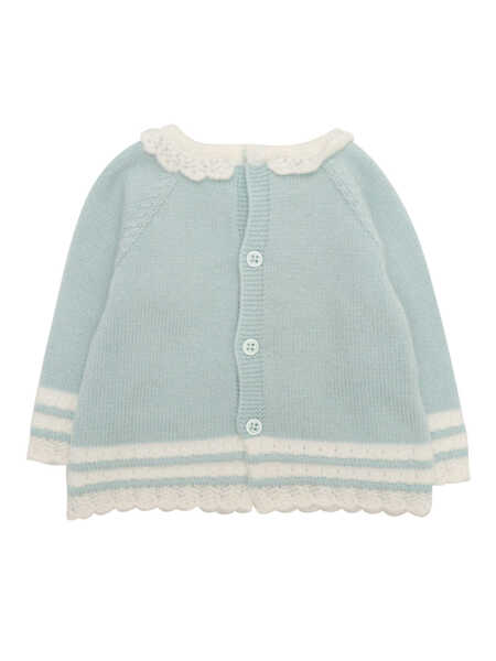 Pulovere Paz Rodriguez KNIT NEWBORN SWEATER RUISEOR Green Fete (BM 15664985) 2