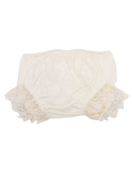 Pantaloni casual Paz Rodriguez WOVEN NEWBORN BLOOMERS PAZ OI 24-25 White Fete (BM 15665024) 1
