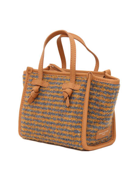 Genti de umar MARCELLA GIANNI CHIARINI LEATHER AND FABRIC BAG Brown Femei (BM 15665426) 2