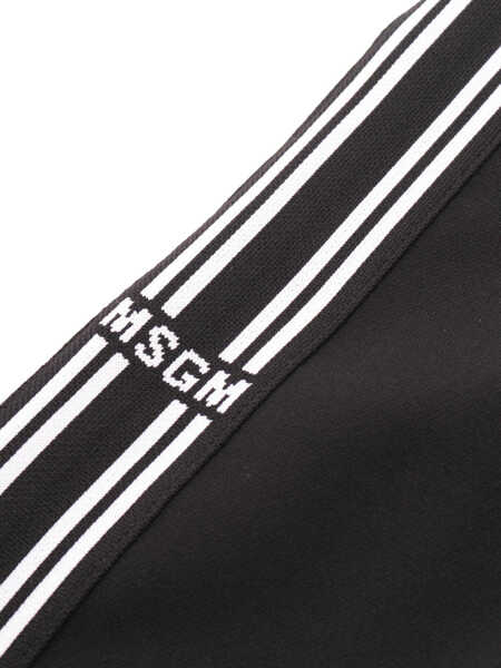 Pantaloni casual MSGM FABRIC TECNICAL PANTS GIRL NERO/BLACK Black   Fete (BM 15665678) 3