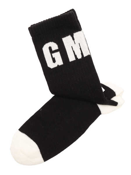 Sosete MSGM SOCKS UNISEX NERO/BLACK Black   Fete (BM 15665696) 2