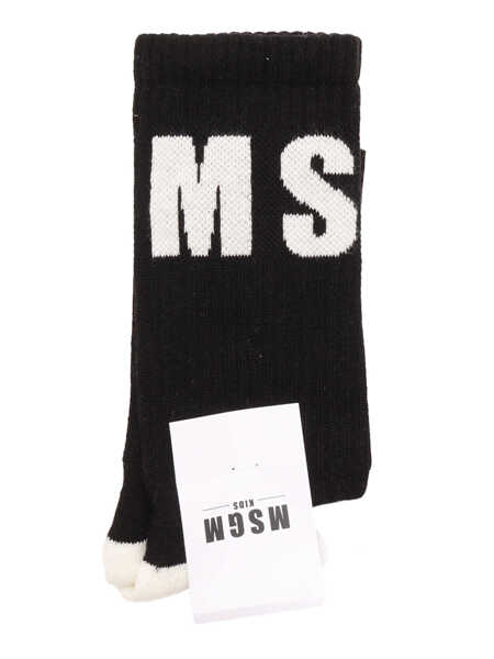 Sosete MSGM SOCKS UNISEX NERO/BLACK Black   Fete (BM 15665696) 1