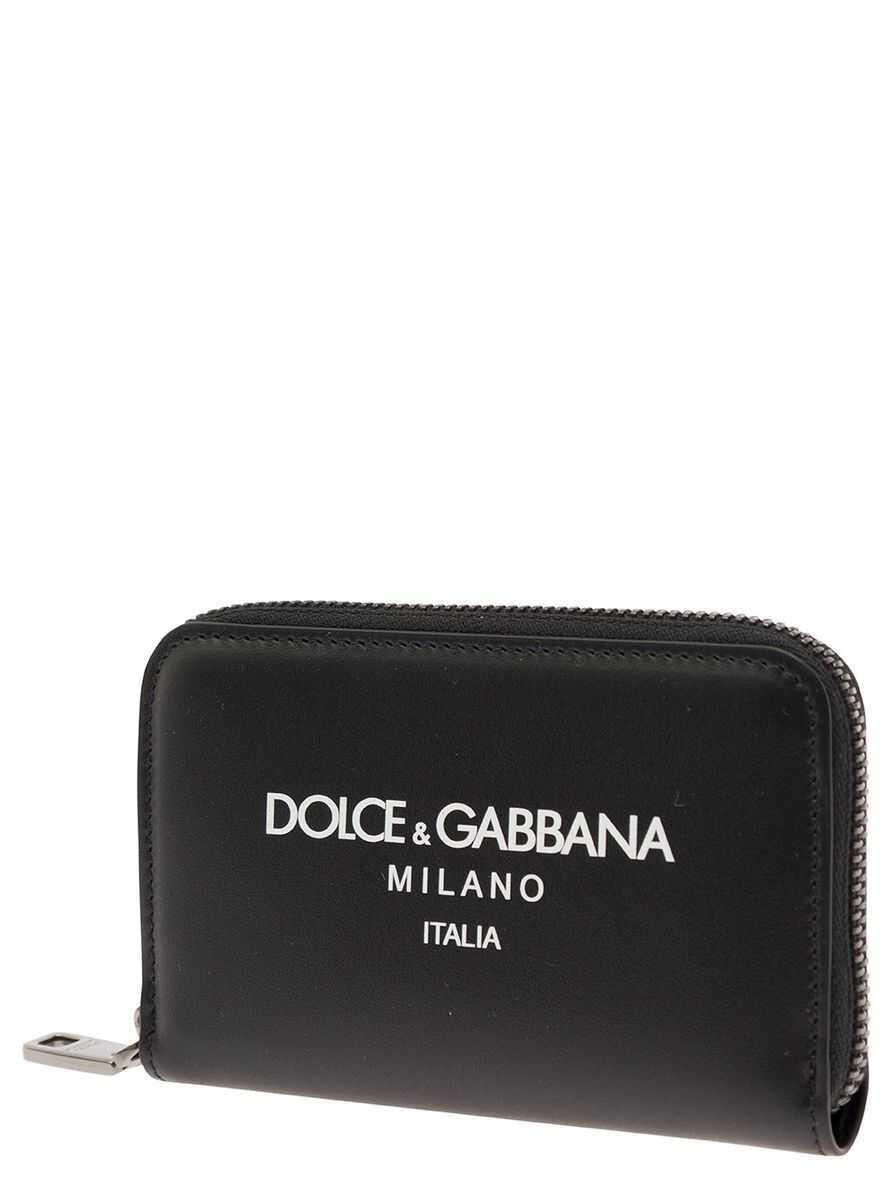 Portofele Dolce & Gabbana Dolce & Gabbana Leather Continental Wallet Black Barbati (BM 15672773) 2