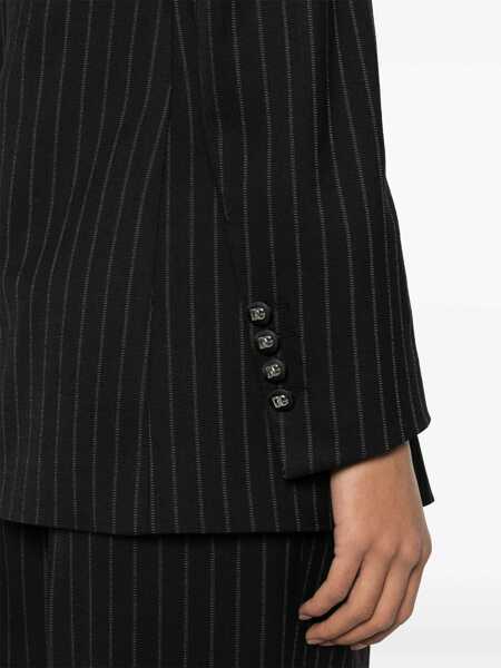 Geci Dolce & Gabbana Dolce & Gabbana Single-Breasted One Button Jacket Black Femei (BM 15673811) 5