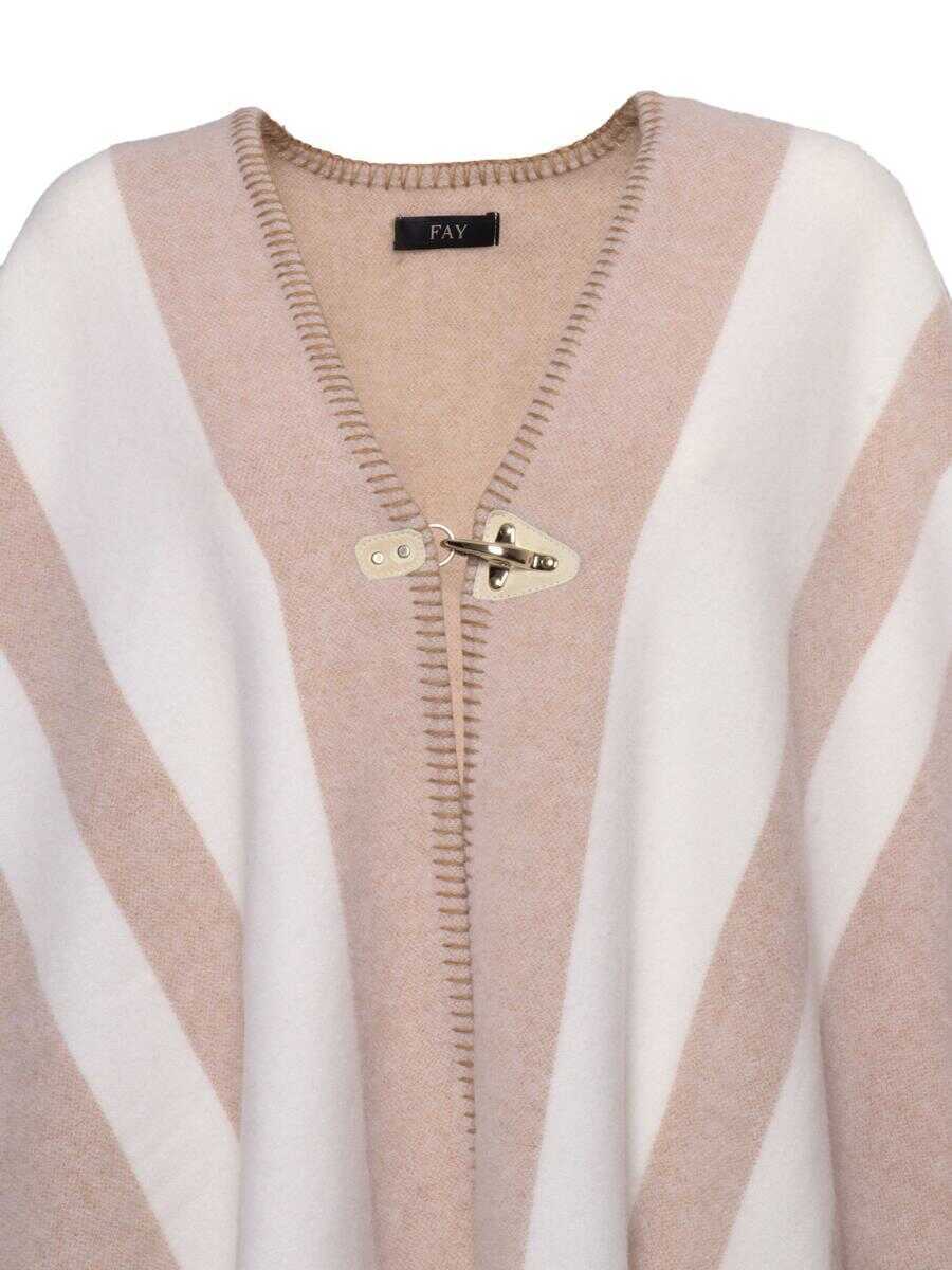 Geci Fay Fay Poncho Beige Femei (BM 15676832) 3