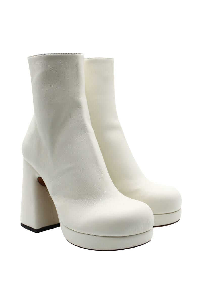 Bocanci Proenza Schouler Proenza Schouler Shape Platform Boots Shoes WHITE Femei (BM 15677624) 2