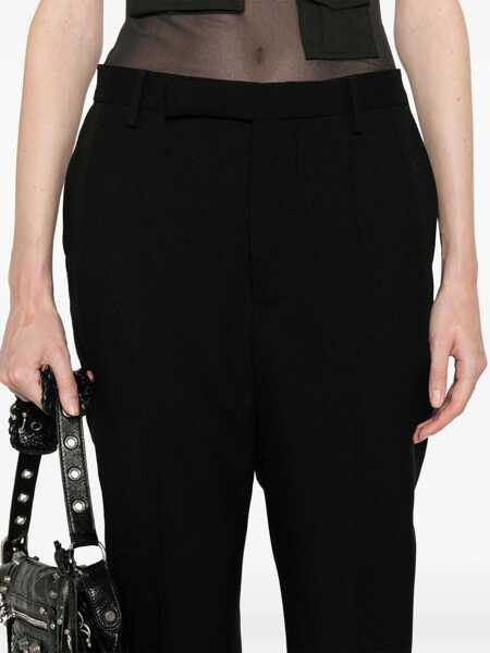 Pantaloni casual Rick Owens Rick Owens Trousers Black Femei (BM 15677861) 5