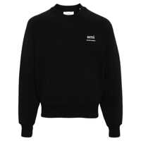 Pulovere AMI Paris Logo Organic Cotton Sweatshirt Femei
