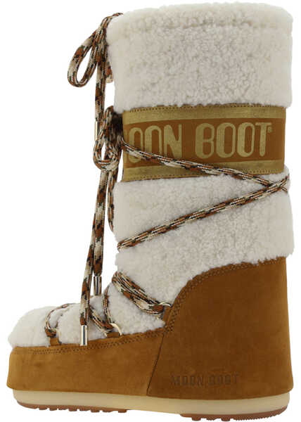 Bocanci casual Moon Boot Icon Shearling Boots WHISKY/OFF WHITE Femei (BM 15680021) 3