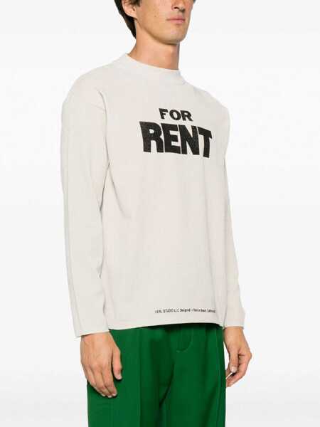 Pulovere ERL Chenille Crew-Neck Sweater With Ribbed Edge Beige Barbati (BM 15680312) 3