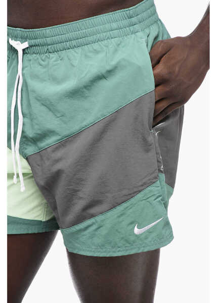 Sorturi de baie Nike Color Block Swim Shorts With 2 Pockets Green Barbati (BM 15680357) 3