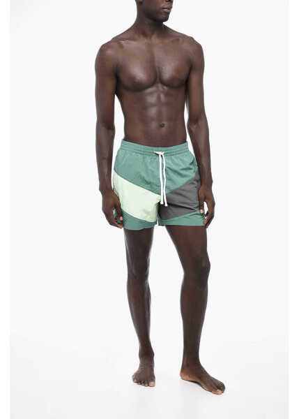 Sorturi de baie Nike Color Block Swim Shorts With 2 Pockets Green Barbati (BM 15680357) 4