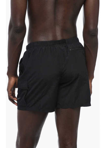 Sorturi de baie Nike Solid Color Cargo Swim Shorts With Industrial Belt Black Barbati (BM 15680360) 2