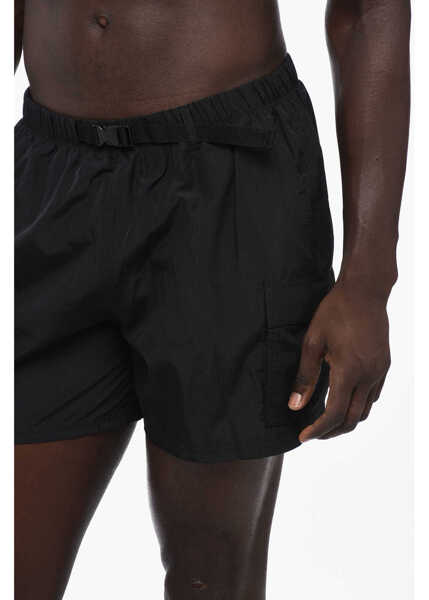 Sorturi de baie Nike Solid Color Cargo Swim Shorts With Industrial Belt Black Barbati (BM 15680360) 3