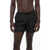 Nike Solid Color Cargo Swim Shorts With Industrial Belt Black