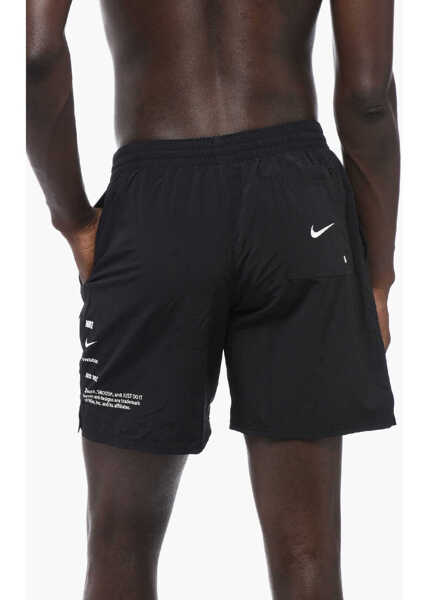 Sorturi de baie Nike Nylon Swim Shorts With Printed Logo Black Barbati (BM 15680516) 2