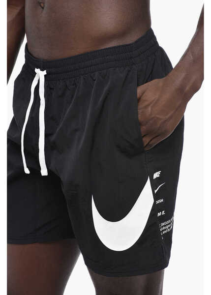 Sorturi de baie Nike Nylon Swim Shorts With Printed Logo Black Barbati (BM 15680516) 3