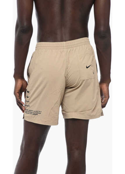 Sorturi de baie Nike Nylon Swim Shorts With Contrasting Details Beige Barbati (BM 15680519) 2
